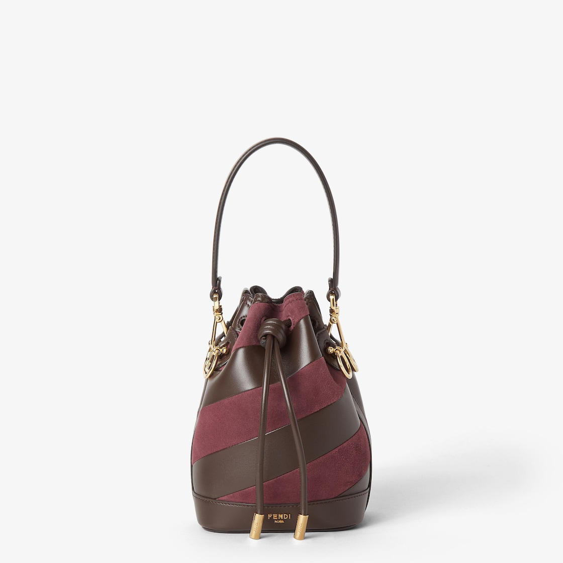 FENDI Mon Tresor Mini-bag in leather and suede with two-tone inlay - Image 1